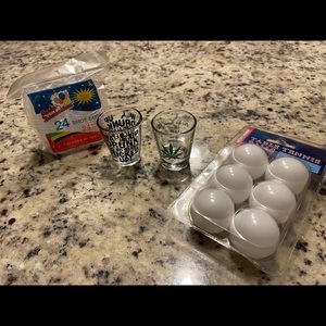 Pong and shot glass party kit